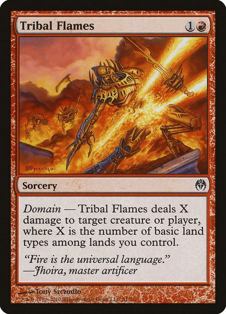 Tribal Flames - Duel Decks: Phyrexia vs. the Coalition Magic: The Gathering trading card