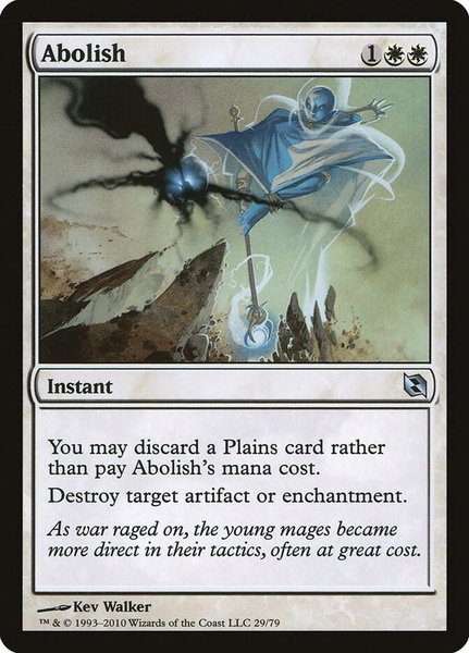 Abolish - Duel Decks: Elspeth vs. Tezzeret Magic: The Gathering trading card
