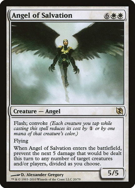 Angel of Salvation - Duel Decks: Elspeth vs. Tezzeret Magic: The Gathering trading card
