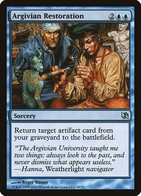 Argivian Restoration - Duel Decks: Elspeth vs. Tezzeret Magic: The Gathering trading card