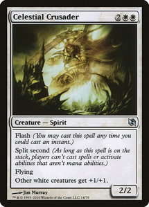 Celestial Crusader - Duel Decks: Elspeth vs. Tezzeret (DDF) #14 - Uncommon Magic: The Gathering Trading Card