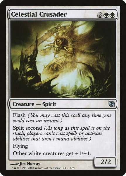 Celestial Crusader - Duel Decks: Elspeth vs. Tezzeret Magic: The Gathering trading card