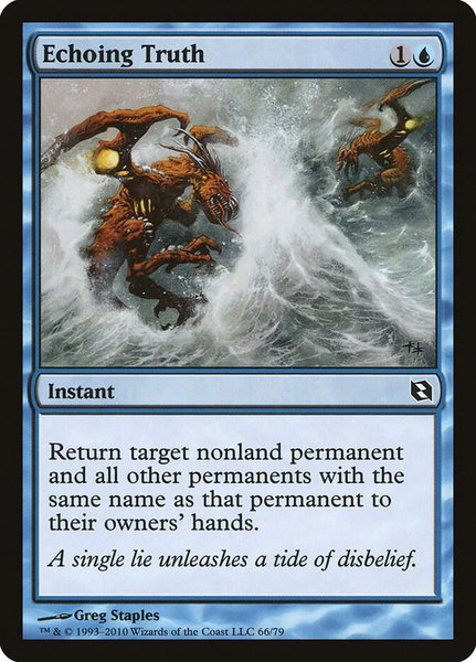 Echoing Truth - Duel Decks: Elspeth vs. Tezzeret Magic: The Gathering trading card