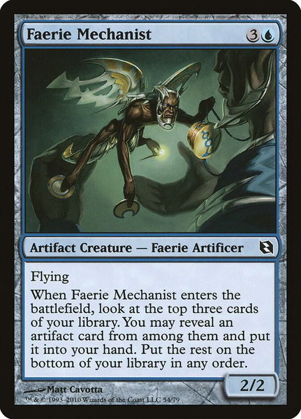 Faerie Mechanist - Duel Decks: Elspeth vs. Tezzeret Magic: The Gathering trading card