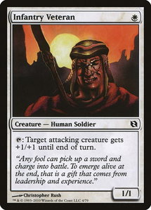 Infantry Veteran - Duel Decks: Elspeth vs. Tezzeret (DDF) #4 - Common Magic: The Gathering Trading Card