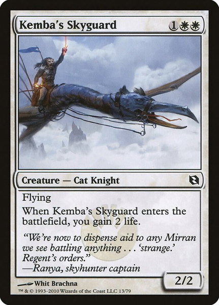 Kemba's Skyguard - Duel Decks: Elspeth vs. Tezzeret Magic: The Gathering trading card