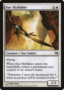 Kor Skyfisher - Duel Decks: Elspeth vs. Tezzeret (DDF) #8 - Common Magic: The Gathering Trading Card