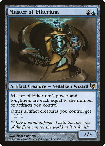 Master of Etherium - Duel Decks: Elspeth vs. Tezzeret Magic: The Gathering trading card