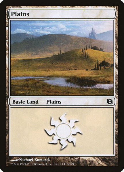 Plains (36) trading card from Duel Decks: Elspeth vs. Tezzeret Plains (36) - Duel Decks: Elspeth vs. Tezzeret Magic: The Gathering trading card