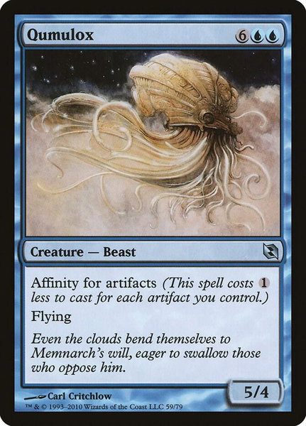 Qumulox trading card from Duel Decks: Elspeth vs. Tezzeret Qumulox - Duel Decks: Elspeth vs. Tezzeret Magic: The Gathering trading card