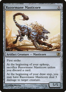 Razormane Masticore - Duel Decks: Elspeth vs. Tezzeret (DDF) #56 - Rare Magic: The Gathering Trading Card