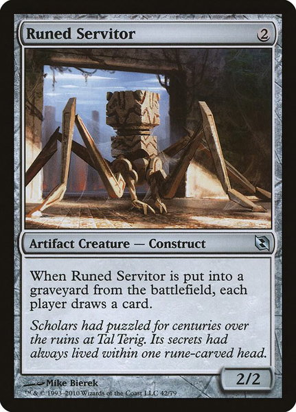Runed Servitor - Duel Decks: Elspeth vs. Tezzeret Magic: The Gathering trading card