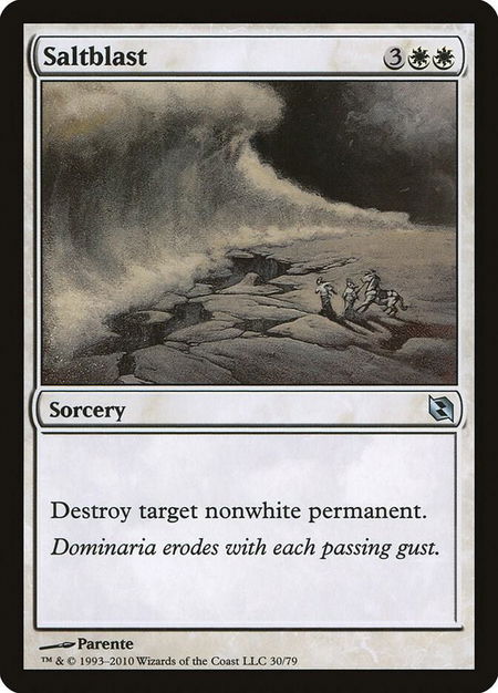 Saltblast trading card from Duel Decks: Elspeth vs. Tezzeret Saltblast - Duel Decks: Elspeth vs. Tezzeret Magic: The Gathering trading card