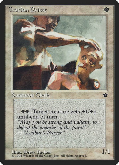 Icatian Priest - Fallen Empires Magic: The Gathering trading card