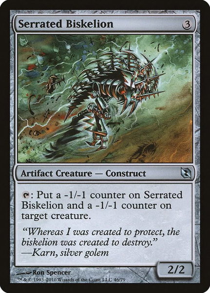 Serrated Biskelion - Duel Decks: Elspeth vs. Tezzeret Magic: The Gathering trading card