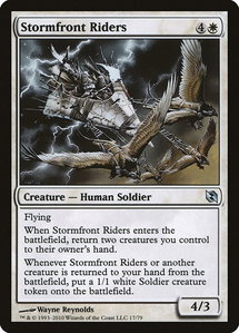 Stormfront Riders - Duel Decks: Elspeth vs. Tezzeret (DDF) #17 - Uncommon Magic: The Gathering Trading Card