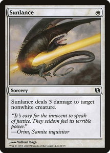 Sunlance - Duel Decks: Elspeth vs. Tezzeret (DDF) #21 - Common Magic: The Gathering Trading Card