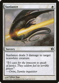 Sunlance - Duel Decks: Elspeth vs. Tezzeret (DDF) #21 - Common Magic: The Gathering Trading Card