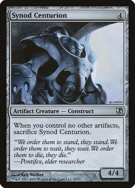 Synod Centurion - Duel Decks: Elspeth vs. Tezzeret Magic: The Gathering trading card