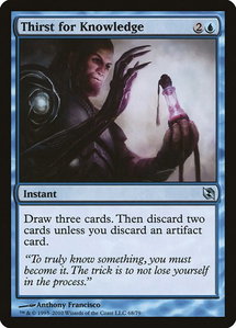 Thirst for Knowledge - Duel Decks: Elspeth vs. Tezzeret (DDF) #68 - Uncommon Magic: The Gathering Trading Card