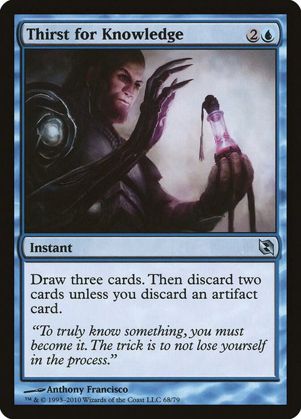 Thirst for Knowledge - Duel Decks: Elspeth vs. Tezzeret Magic: The Gathering trading card