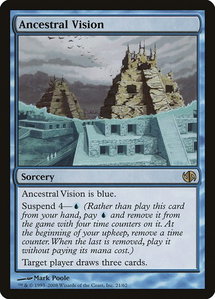 Ancestral Vision - Duel Decks: Jace vs. Chandra (DD2) #21 - Rare Magic: The Gathering Trading Card