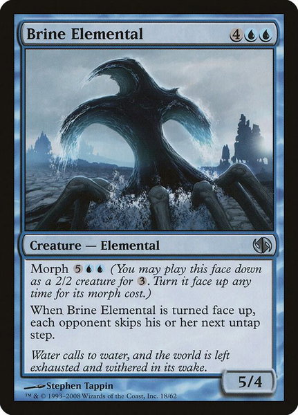 Brine Elemental trading card from Duel Decks: Jace vs. Chandra Brine Elemental - Duel Decks: Jace vs. Chandra Magic: The Gathering trading card