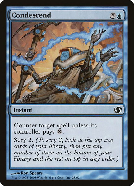 Condescend trading card from Duel Decks: Jace vs. Chandra Condescend - Duel Decks: Jace vs. Chandra Magic: The Gathering trading card