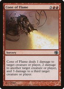 Cone of Flame - Duel Decks: Jace vs. Chandra (DD2) #54 - Uncommon Magic: The Gathering Trading Card