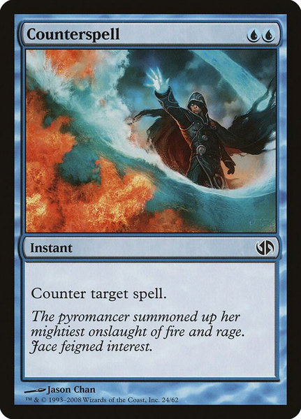 Counterspell trading card from Duel Decks: Jace vs. Chandra Counterspell - Duel Decks: Jace vs. Chandra Magic: The Gathering trading card