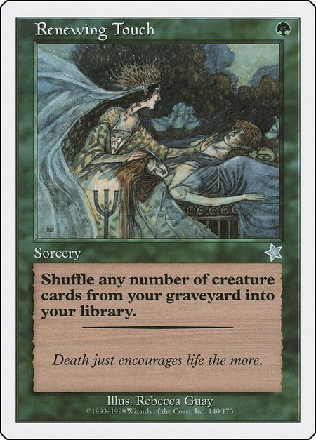 Renewing Touch - Starter 1999 Magic: The Gathering trading card