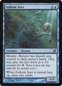 Fathom Seer - Duel Decks: Jace vs. Chandra (DD2) #3 - Common Magic: The Gathering Trading Card