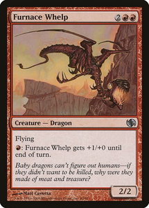 Furnace Whelp - Duel Decks: Jace vs. Chandra (DD2) #43 - Uncommon Magic: The Gathering Trading Card