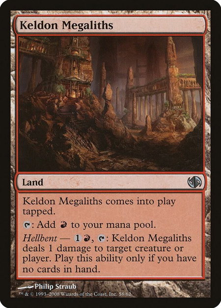 Keldon Megaliths trading card from Duel Decks: Jace vs. Chandra Keldon Megaliths - Duel Decks: Jace vs. Chandra Magic: The Gathering trading card