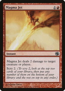 Magma Jet - Duel Decks: Jace vs. Chandra (DD2) #52 - Uncommon Magic: The Gathering Trading Card