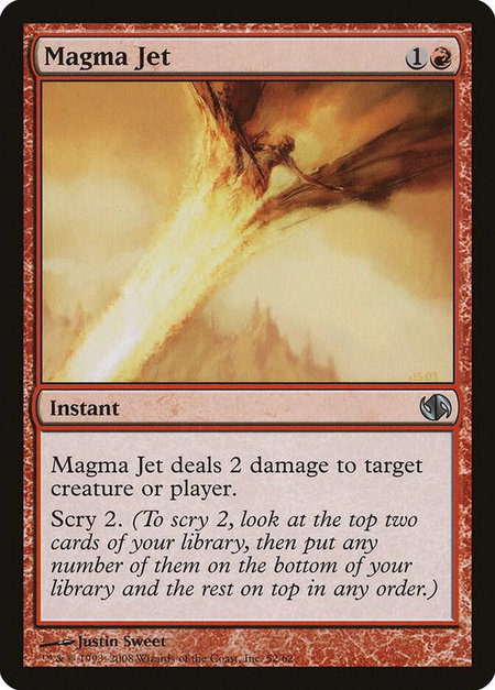 Magma Jet - Duel Decks: Jace vs. Chandra Magic: The Gathering trading card