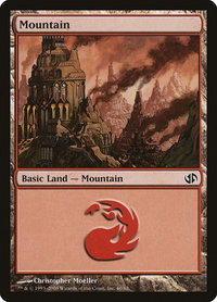 Mountain (60) - Duel Decks: Jace vs. Chandra (DD2) #60 - Land Magic: The Gathering Trading Card