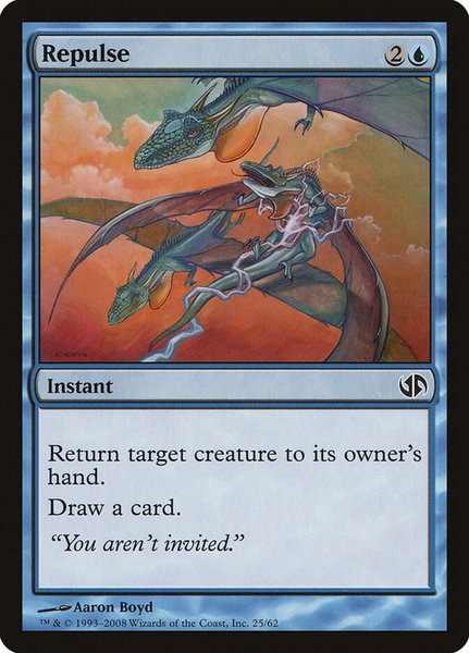 Repulse trading card from Duel Decks: Jace vs. Chandra Repulse - Duel Decks: Jace vs. Chandra Magic: The Gathering trading card