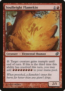 Soulbright Flamekin - Duel Decks: Jace vs. Chandra (DD2) #37 - Common Magic: The Gathering Trading Card