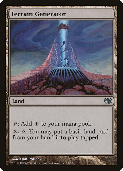 Terrain Generator trading card from Duel Decks: Jace vs. Chandra Terrain Generator - Duel Decks: Jace vs. Chandra Magic: The Gathering trading card