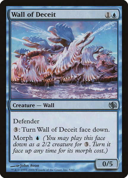 Wall of Deceit - Duel Decks: Jace vs. Chandra Magic: The Gathering trading card