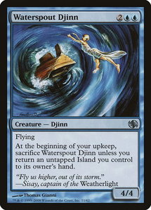 Waterspout Djinn - Duel Decks: Jace vs. Chandra (DD2) #11 - Uncommon Magic: The Gathering Trading Card