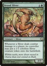 Brood Sliver - Premium Deck Series: Slivers (PDS) #22 - Rare Magic: The Gathering Trading Card