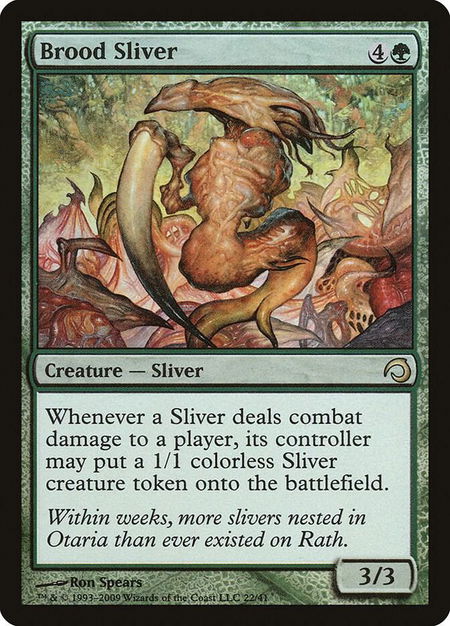 Brood Sliver trading card from Premium Deck Series: Slivers Brood Sliver - Premium Deck Series: Slivers Magic: The Gathering trading card