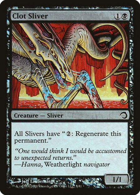 Clot Sliver trading card from Premium Deck Series: Slivers Clot Sliver - Premium Deck Series: Slivers Magic: The Gathering trading card
