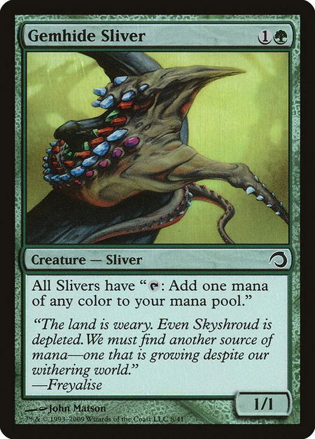 Gemhide Sliver - Premium Deck Series: Slivers Magic: The Gathering trading card