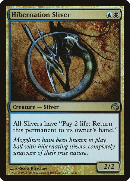Hibernation Sliver trading card from Premium Deck Series: Slivers Hibernation Sliver - Premium Deck Series: Slivers Magic: The Gathering trading card