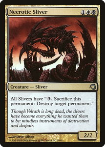 Necrotic Sliver - Premium Deck Series: Slivers (PDS) #20 - Uncommon Magic: The Gathering Trading Card