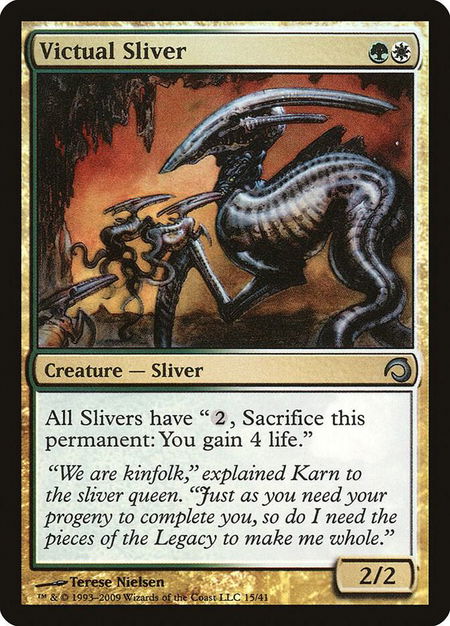 Victual Sliver trading card from Premium Deck Series: Slivers Victual Sliver - Premium Deck Series: Slivers Magic: The Gathering trading card
