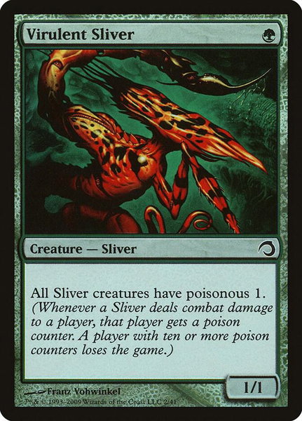 Virulent Sliver - Premium Deck Series: Slivers Magic: The Gathering trading card